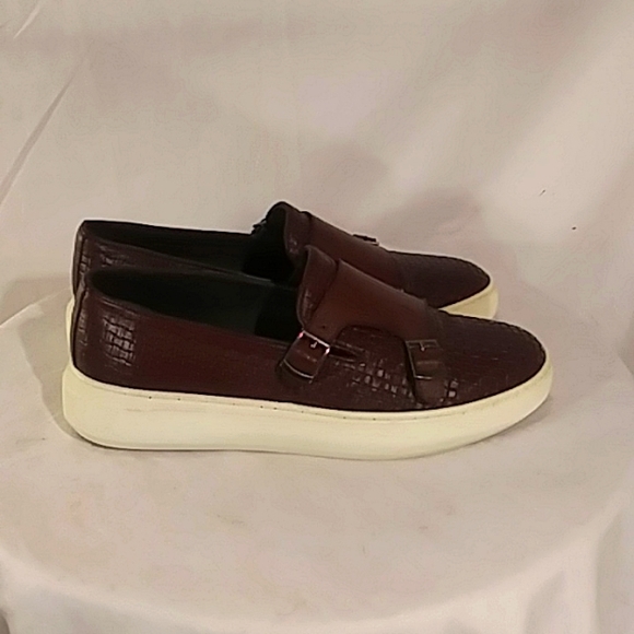 NWOT Alberto Gabriano (Italy) Dark Burgundy/Brown Leather White Rubber Sole Shoe main image 5